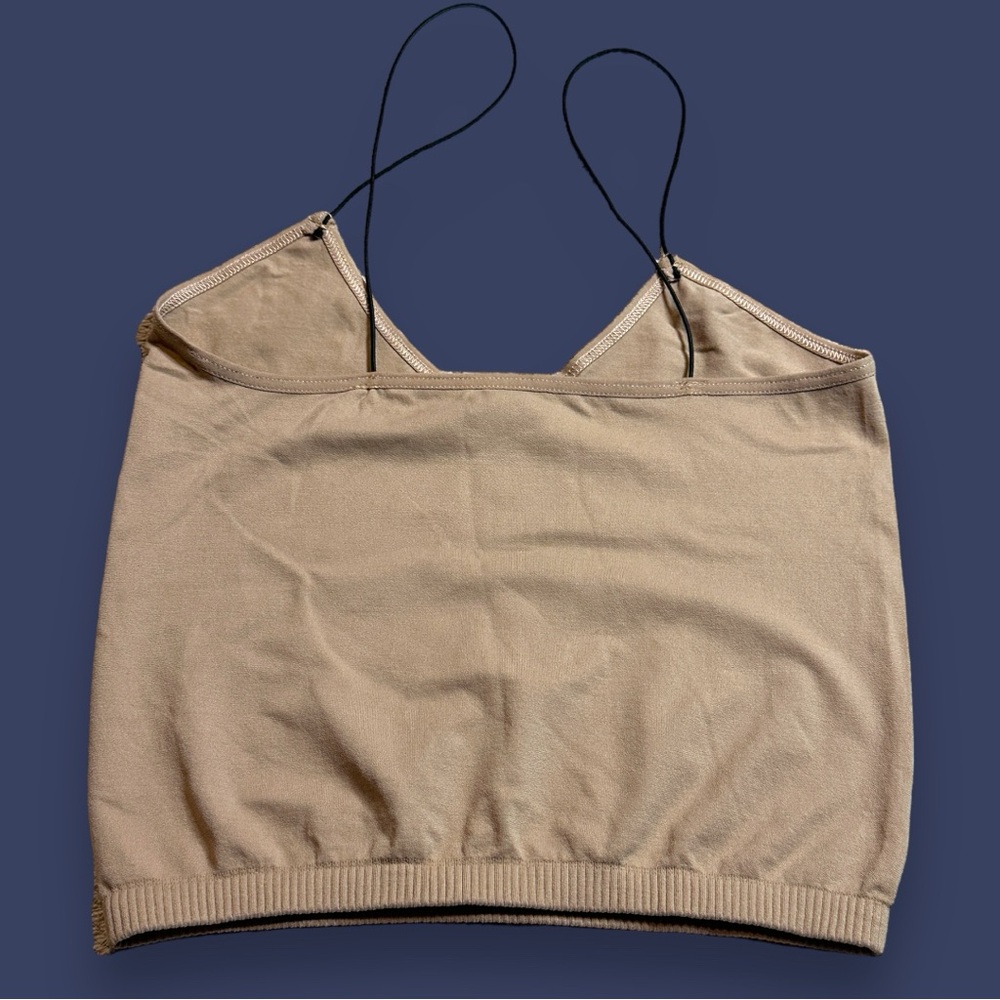 NWOT Free People Intimately Skinny Strap Seamless Brami in Natural. Size XS/S - Picture 3 of 8